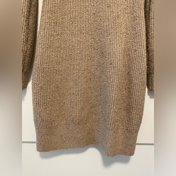 Abercrombie & Fitch Knit Sweater Dress, Light Brown, Size Small - Picture 3 of 9